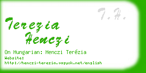 terezia henczi business card